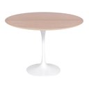 Ver imagem 1 de Mesa Saarinen Redonda Freijó 107cm - Base Branca