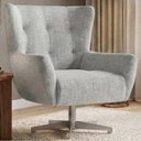 Ver imagem 2 de Poltrona Decorativa Malta Base Giratoria Linho Tcs 701 Moll