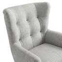 Ver mais imagens de Poltrona Decorativa Malta Base Giratoria Linho Tcs 701 Moll