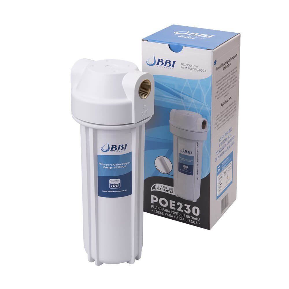 Filtro Para Caixa D'água Poe Lavavel + 1 Refil + Chave BBI POE230/PL + PL10/30 + CH25/4 - 1