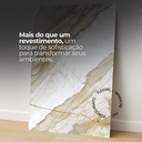 Ver imagem 6 de Placa Revestimento Flexível Mármore Grande de Parede Decorativo Lavável - 90x50cm Autocolante