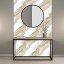 Ver imagem 2 de Placa Revestimento Flexível Mármore Grande de Parede Decorativo Lavável - 90x50cm Autocolante