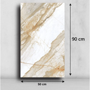 Ver imagem 5 de Placa Revestimento Flexível Mármore Grande de Parede Decorativo Lavável - 90x50cm Autocolante
