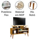 Ver imagem 2 de Rack Bancada para Tv de até 42 2 Prateleiras Lynne Naturale/off White