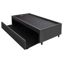 Ver imagem 1 de Bicama Box Solteiro Alpha Linho Cinza 88x188 Fabrispuma 88x188cm