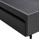 Ver imagem 4 de Bicama Box Solteiro Alpha Linho Cinza 88x188 Fabrispuma 88x188cm