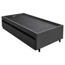 Ver imagem 2 de Bicama Box Solteiro Alpha Linho Cinza 88x188 Fabrispuma 88x188cm
