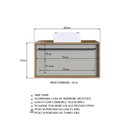 Ver imagem 5 de Gabinete de Banheiro com Cuba 1 Gaveta Toalheiro Suspenso 80cm Multimóveis Crpro-BAL021 Mel/Arenas