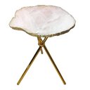 Ver imagem 1 de Mesa Lateral de Quartzo Rosa