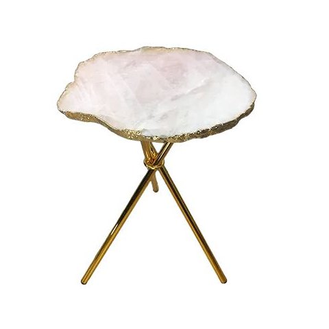 Mesa Lateral de Quartzo Rosa