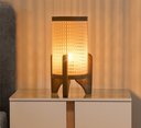 Ver imagem 1 de Abajur de Mesa Ravely Luminária Estilo Minimalista Japandi