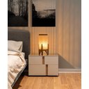 Ver imagem 3 de Abajur de Mesa Ravely Luminária Estilo Minimalista Japandi