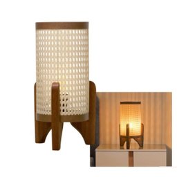 Abajur de Mesa Ravely Luminária Estilo Minimalista Japandi - 6