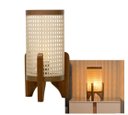 Ver imagem 6 de Abajur de Mesa Ravely Luminária Estilo Minimalista Japandi