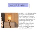 Ver imagem 2 de Abajur de Mesa Ravely Luminária Estilo Minimalista Japandi