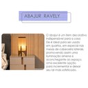Ver imagem 2 de Abajur de Mesa Ravely Luminária Estilo Minimalista Japandi