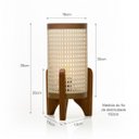 Ver imagem 5 de Abajur de Mesa Ravely Luminária Estilo Minimalista Japandi