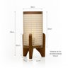 Abajur de Mesa Ravely Luminária Estilo Minimalista Japandi - 5