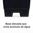 Ver imagem 3 de Kit 2 Vasos Gg Quadrados de Plástico com Pézinho 16 Litros