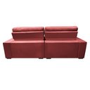 Ver imagem 6 de Sofá Retrátil e Reclinável 2,12m Molas Ensacadas Cama inBox Brasil Velusoft Vermelho