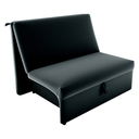 Ver imagem 4 de Sofá-Cama Lyon Compacto Veludo Inca Preto 113cm Abertura Frontal para Sala e Quarto