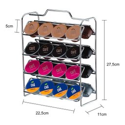 Porta Capsulas Dolce Gusto Café Premium Suporte 32 Cápsulas - 2 Porta Capsulas Dolce Gusto Café Premium Suporte 32 Cápsulas - 2