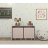 Mesa Organizadora de Brinquedos com 2 Baús 100% Mdf Plancasa Sal Rosa - 2