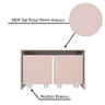 Mesa Organizadora de Brinquedos com 2 Baús 100% Mdf Plancasa Sal Rosa - 7