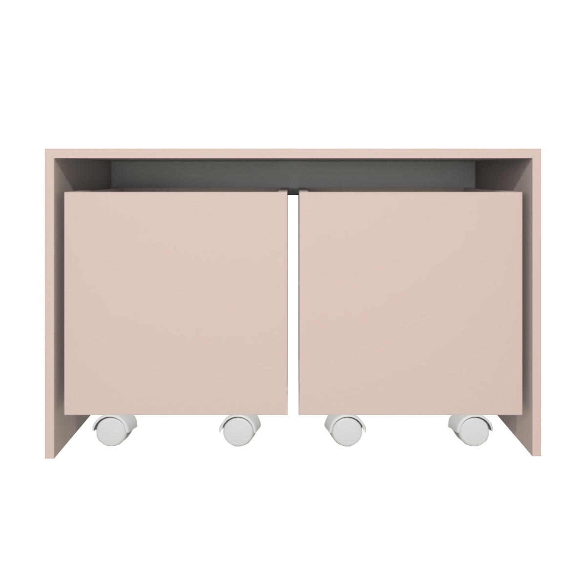 Mesa Organizadora de Brinquedos com 2 Baús 100% Mdf Plancasa Sal Rosa - 4