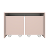 Mesa Organizadora de Brinquedos com 2 Baús 100% Mdf Plancasa Sal Rosa - 4