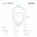 Ver imagem 3 de Assento Sanitário em Mdf Turim Branco para Bacia Eternit