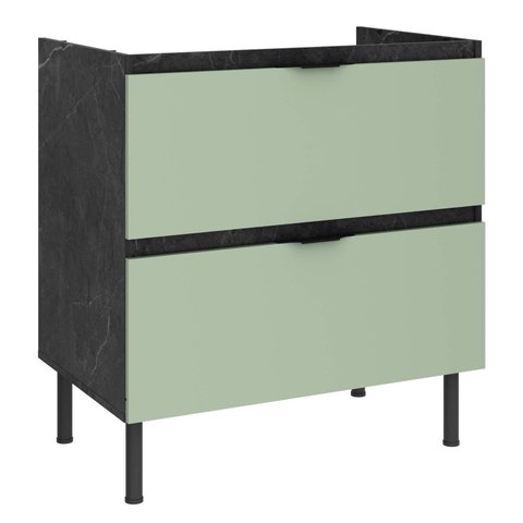 Balcão de Cozinha 80cm 1 Porta Basculante e 1 Gaveta Nanda Tecnomóbili