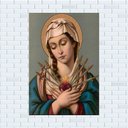 Ver imagem 1 de Placa Decorativa Mdf Nossa Senhora Das Dores Tamanho 20x27cm