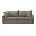 Ver imagem 6 de Sofá Cama Veludo em Madeira Eucalipto 280cm Braço 20cm Arizona Meu Sofá Online