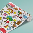 Ver imagem 4 de Papel de Parede Infantil - Desenhos Infantis Arte Destaque 2,50 Metros