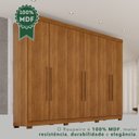 Ver imagem 7 de Guarda-roupa Casal 6 Portas 6 Gavetas com Pés 100% Mdf Órion Plus