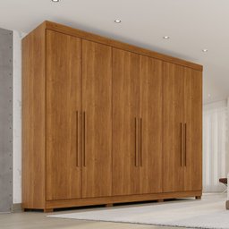 Guarda-roupa Casal 6 Portas 6 Gavetas com Pés 100% Mdf Órion Plus - 1