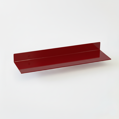 Prateleira Flutuante Vermelho Metal 30cm