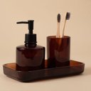 Ver imagem 6 de Porta Sabonete Liquido de Vidro Retrô Banheiro - Oikos