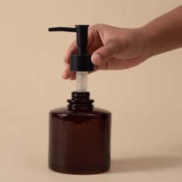 Porta Sabonete Liquido de Vidro Retrô Banheiro - Oikos - 5