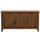 Ver imagem 3 de Balcão Buffet para Sala de Jantar Rústico 145cm Madeira Maram W02 Imbuia - Lyam Decor