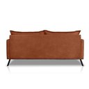 Ver imagem 4 de Sofá Living 2 Lugares com Pés de Ferro Almofadas Soltas 200cm Saiph Bouclê Terracota