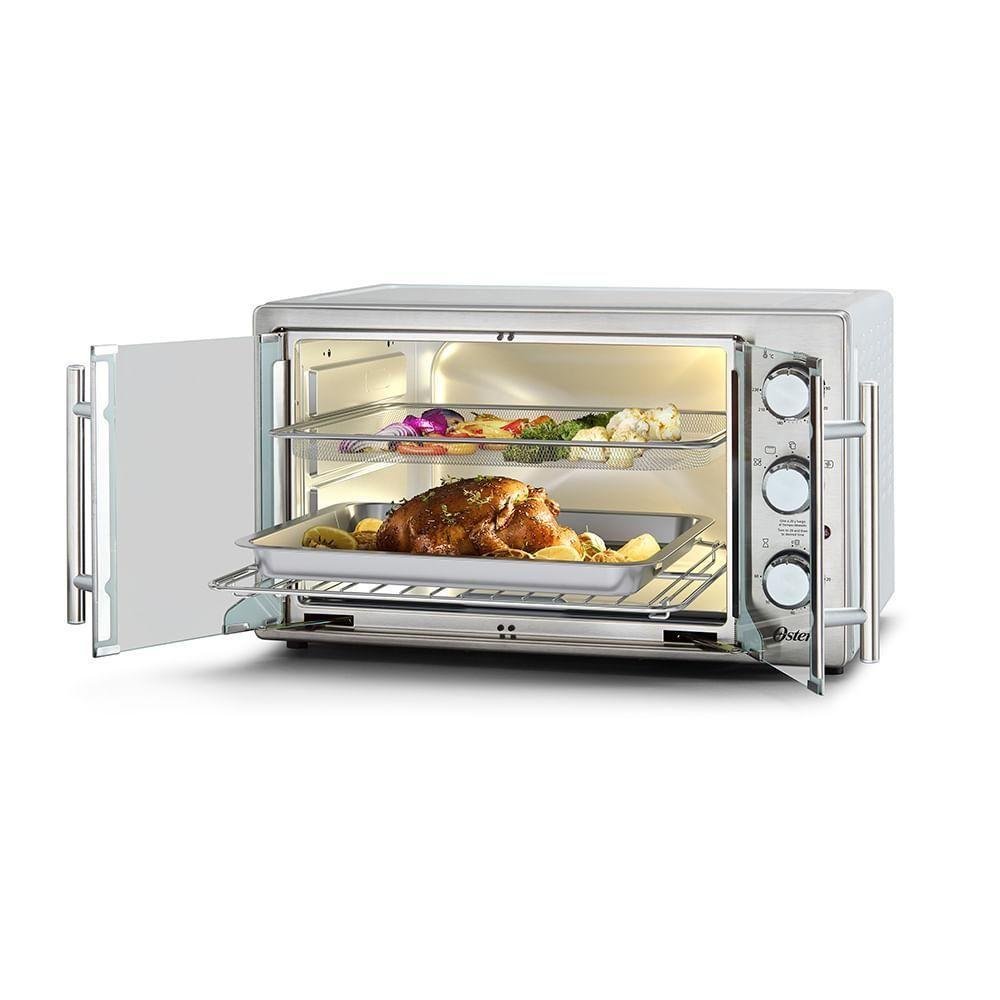 Forno E Fritadeira Sem óleo 2 em 1 Oster 42L French Door 127V - 9