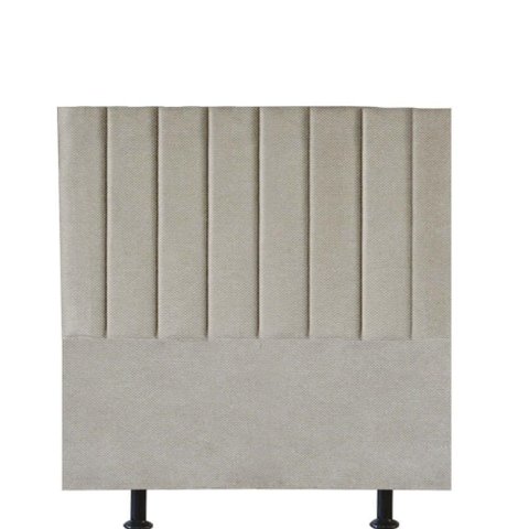 Cabeceira Estofada Carla 90cm Solteiro para Cama Colchão Box Quarto Linho Bege - Aurora Line