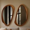 Conjunto 2 Espelhos Orgânicos Moldura MDF Specchio - 9