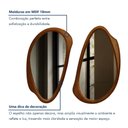 Ver imagem 6 de Kit 2 Espelhos Orgânicos Moldura Amadeirada MDF Specchio