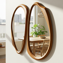 Ver imagem 6 de Conjunto 2 Espelhos Orgânicos Moldura MDF Specchio