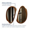 Conjunto 2 Espelhos Orgânicos Moldura MDF Specchio - 6