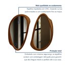 Ver imagem 7 de Kit 2 Espelhos Orgânicos Moldura Amadeirada MDF Specchio