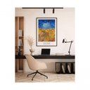 Ver imagem 4 de Quadro "campo de Trigo com Corvos, 1890" de Van Gogh Vertical C/ Vidro Moldura Branca 84x119cm